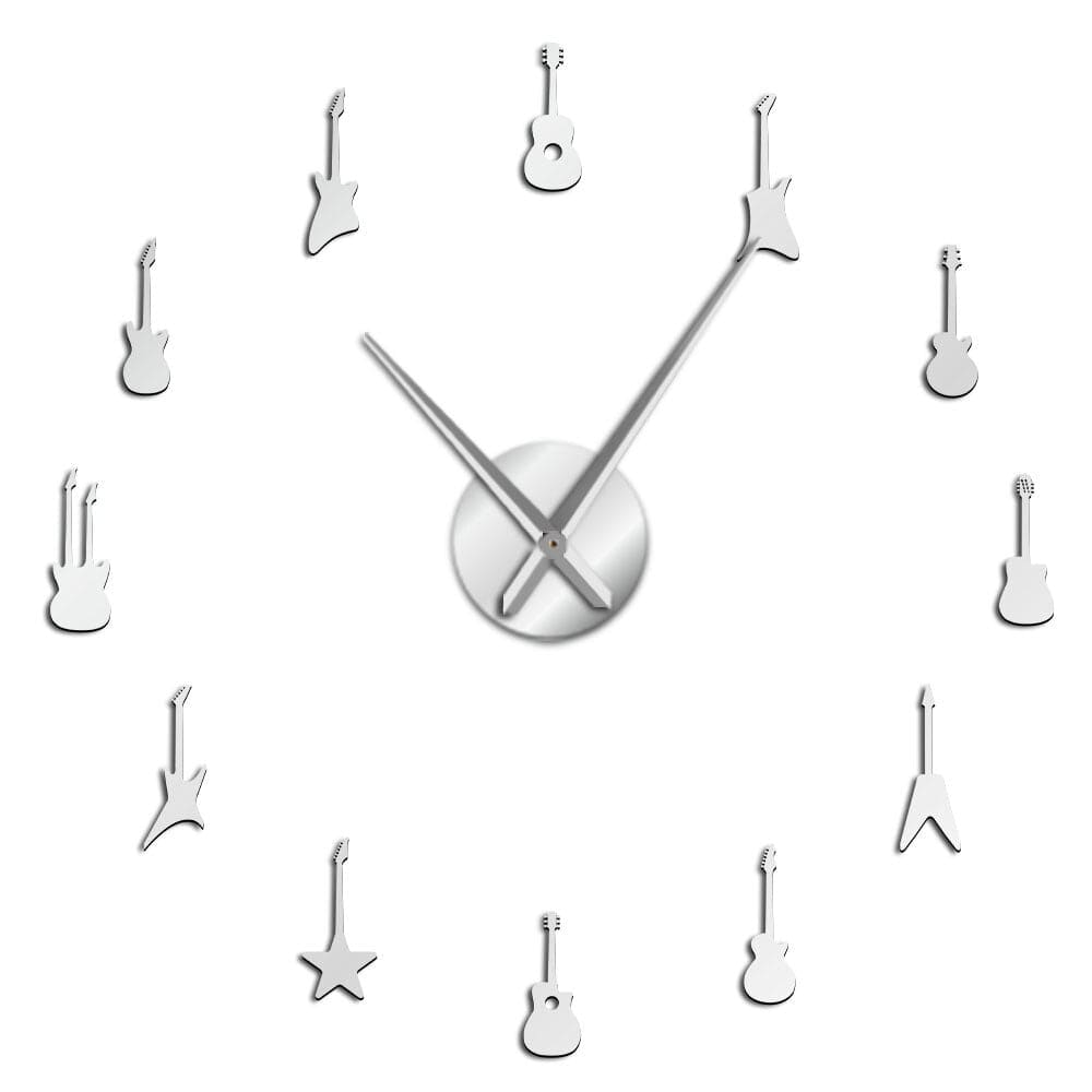reloj de pared decorativo medellín plateado