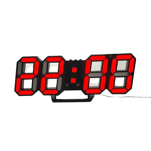 Reloj de Pared Digital Led rojo