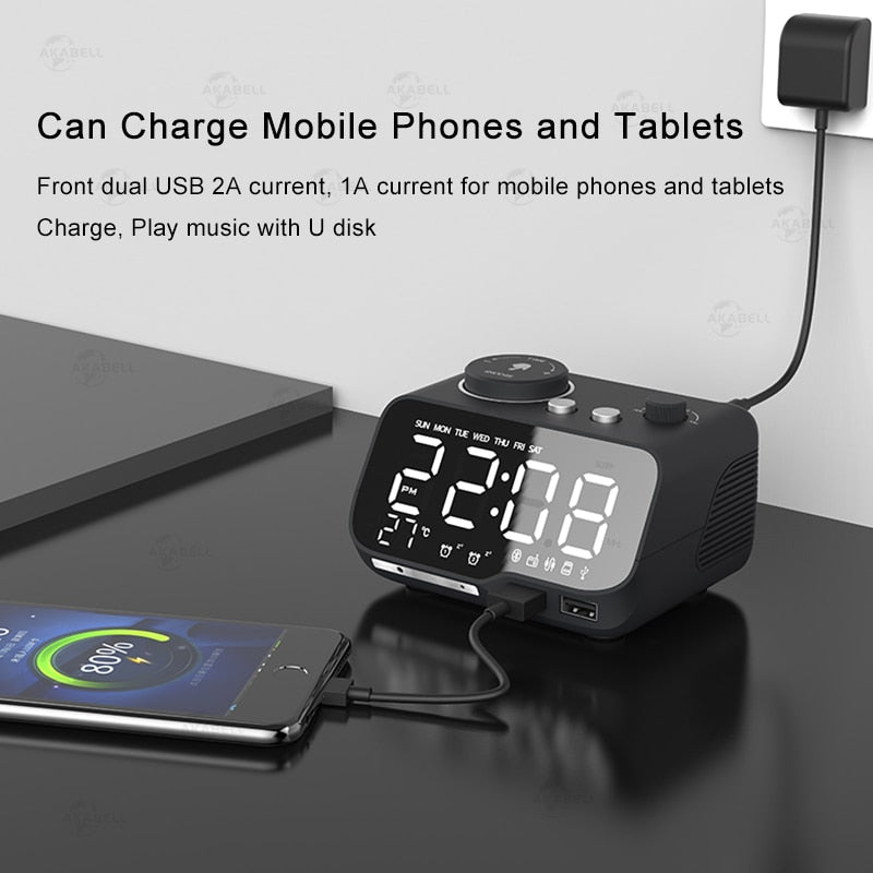Reloj Despertador <br> con Radio