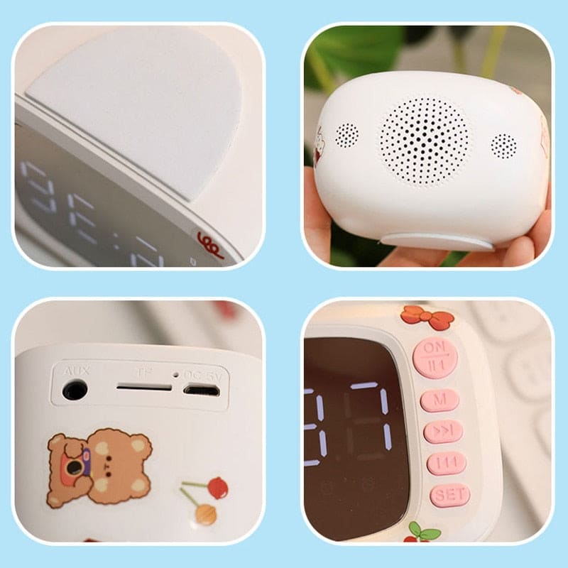 despertador bluetooth Rosa