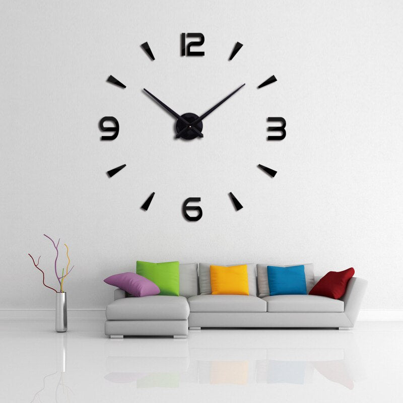 Reloj de Pared Grande Barato negro