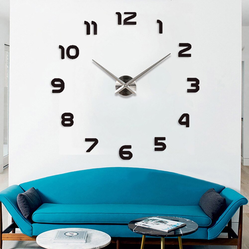 Reloj de Pared Grande Salón negro
