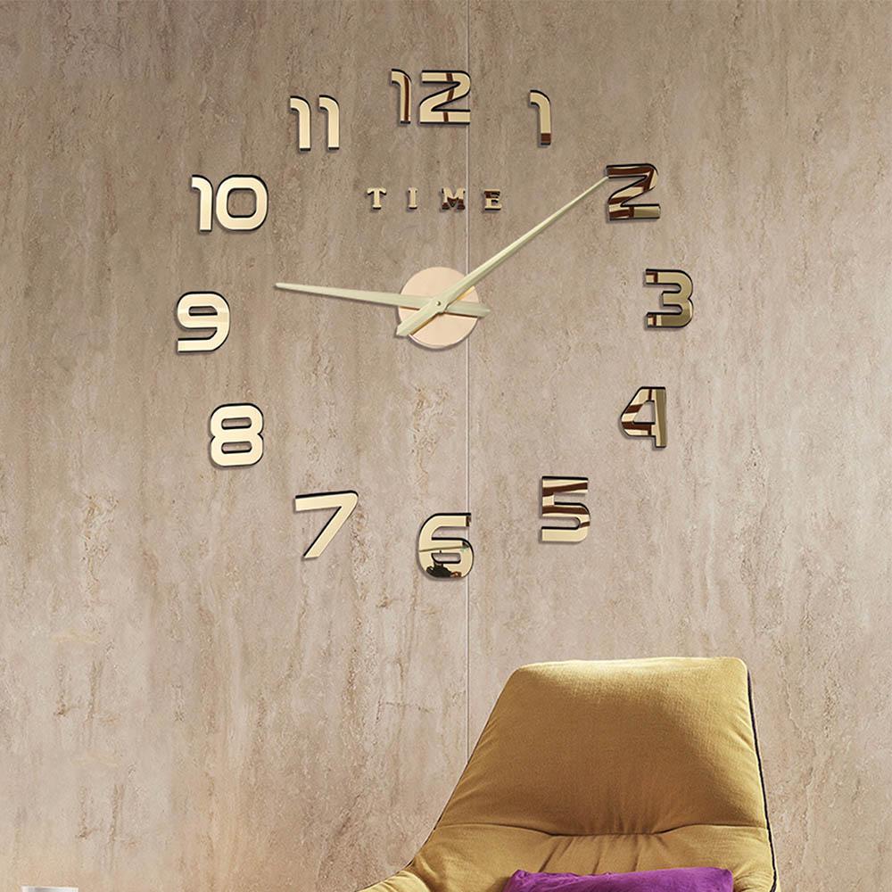 Reloj de Pared Grande Salón dorado
