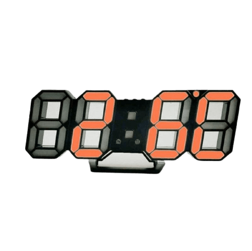 Reloj de Pared Digital Led naranja