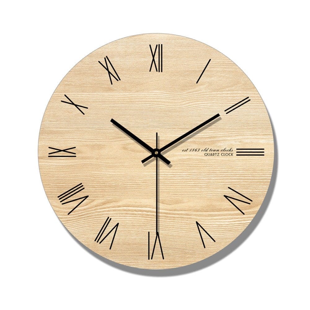 Reloj de Pared de Madera Minimalista