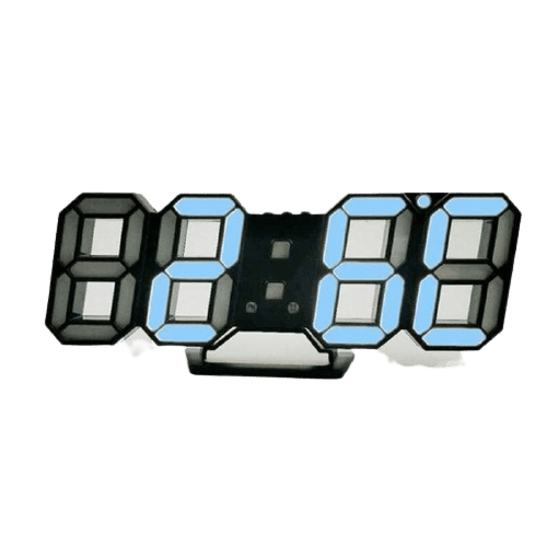 Reloj de Pared Digital Led azul