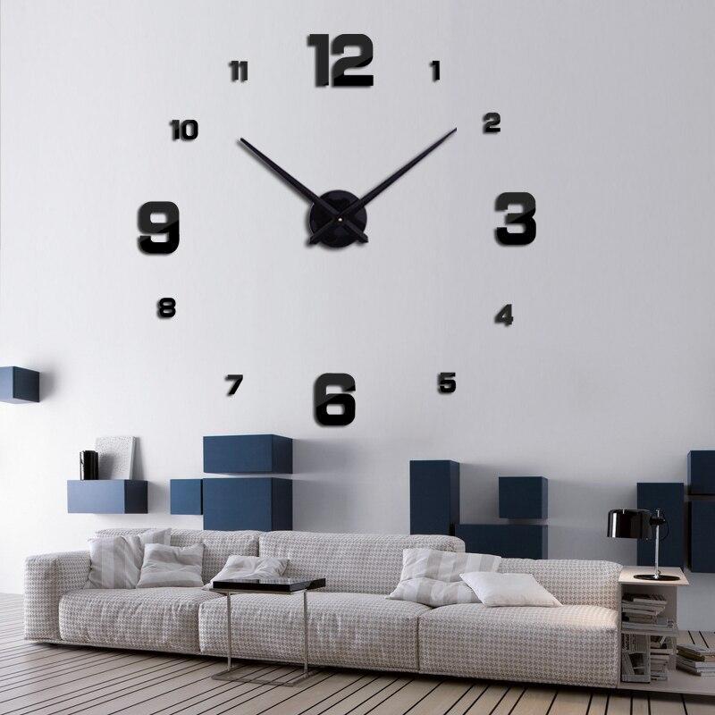 Relojes de Pared Grandes y Baratos negro