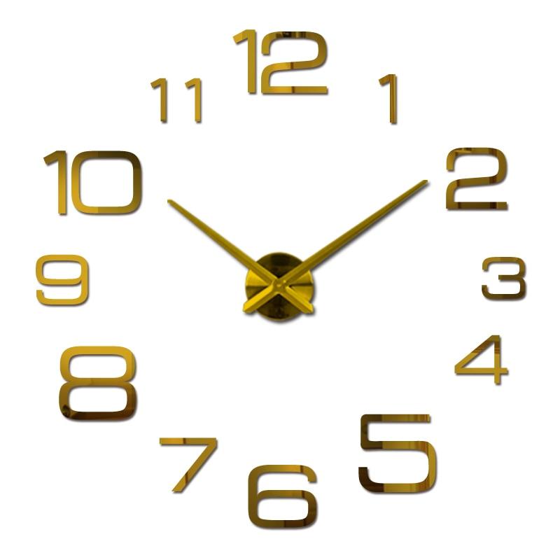 Reloj de Pared Números Grandes dorado