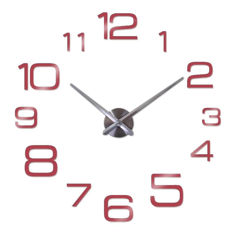 Reloj de Pared Números Grandes rojo