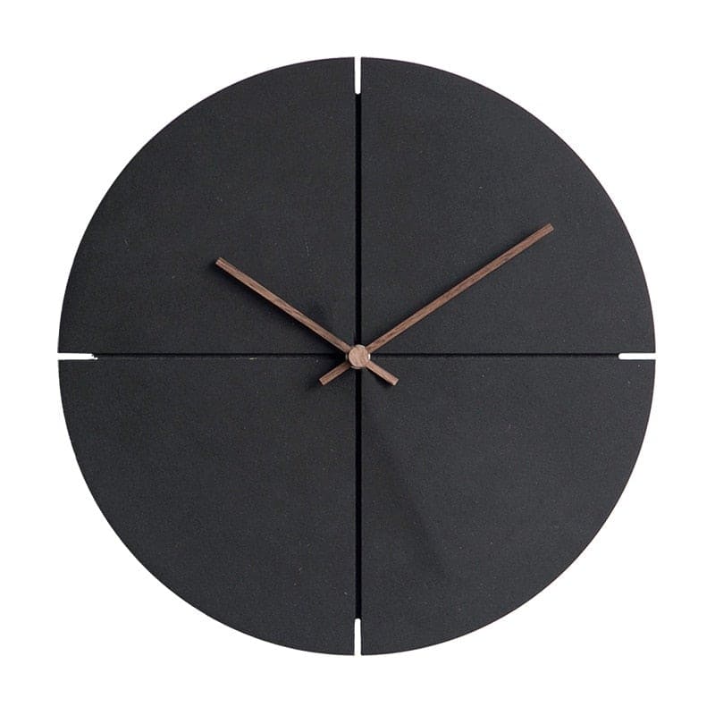 Reloj de Pared Negro Madera