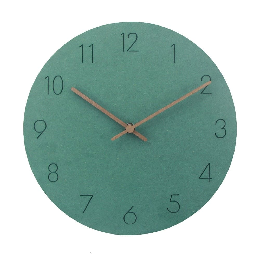 Relojes de Pared de Madera Modernos verde