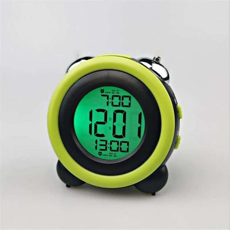 despertador 7 alarmas verde