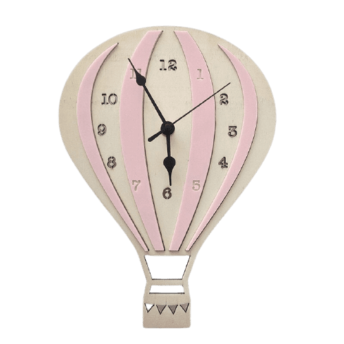 Reloj de Pared Decorativo para Niños Rosa