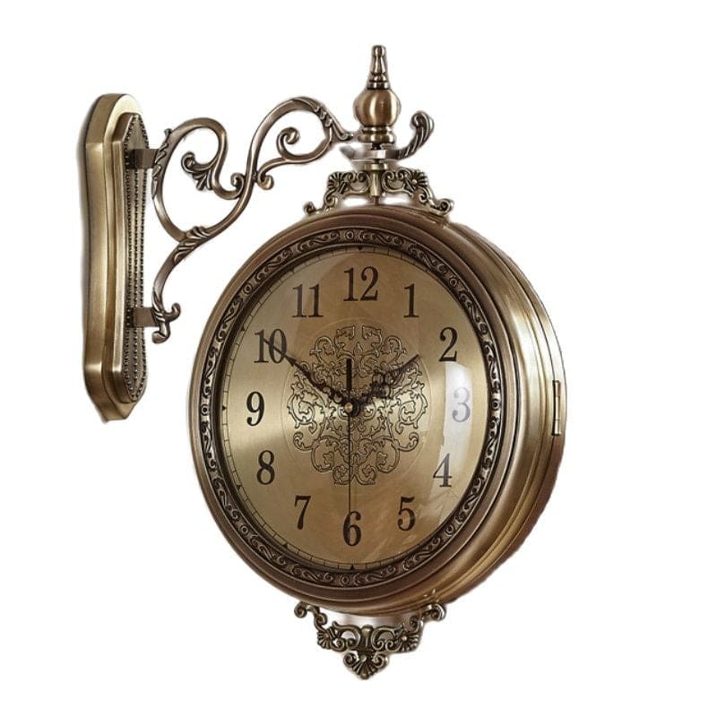 reloj de pared de madera antiguo