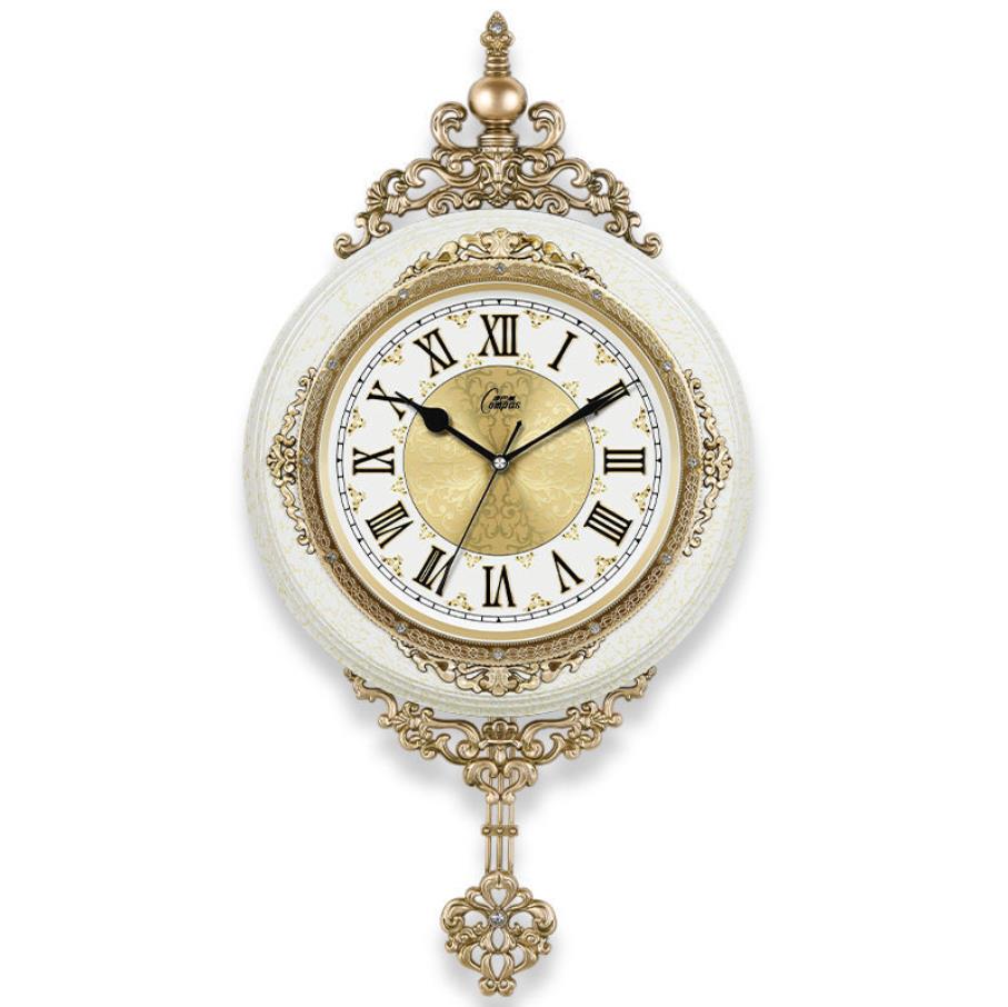 Reloj de Pared Antiguo con Pendulo blanco