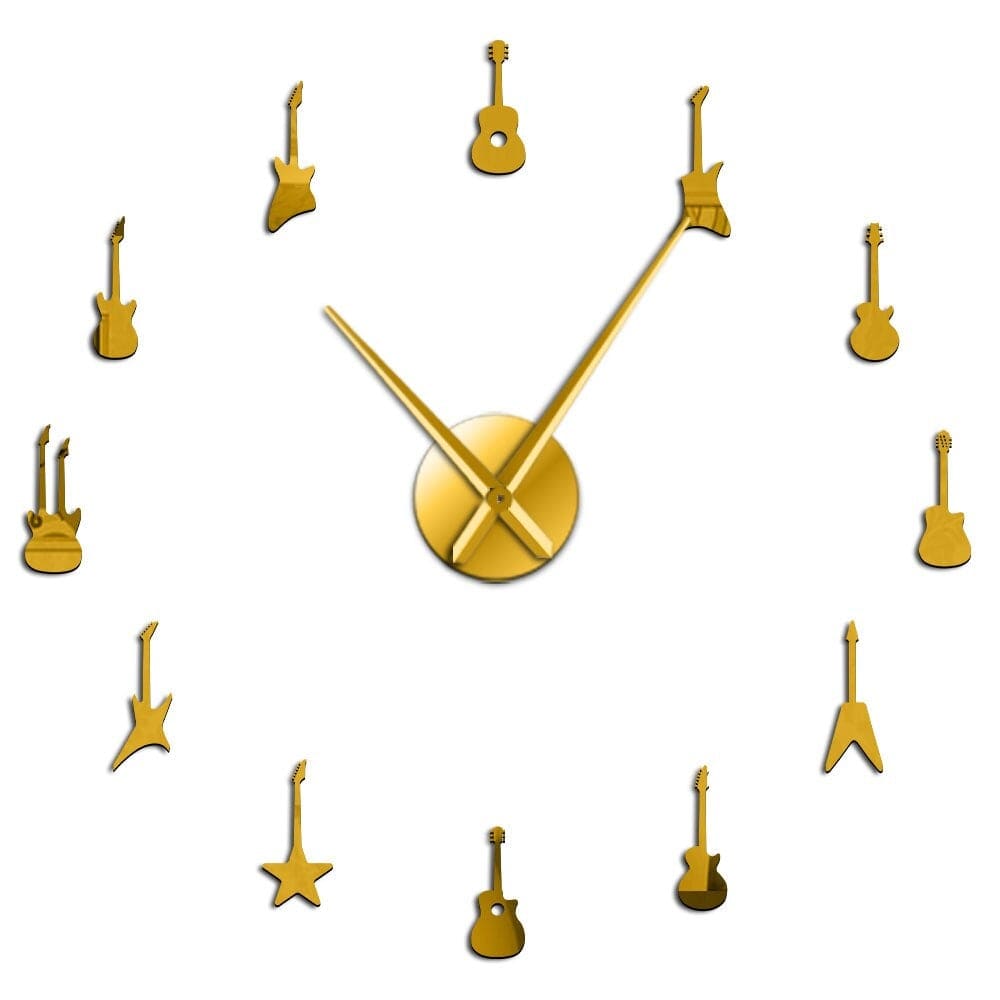 reloj de pared decorativo medellín dorado