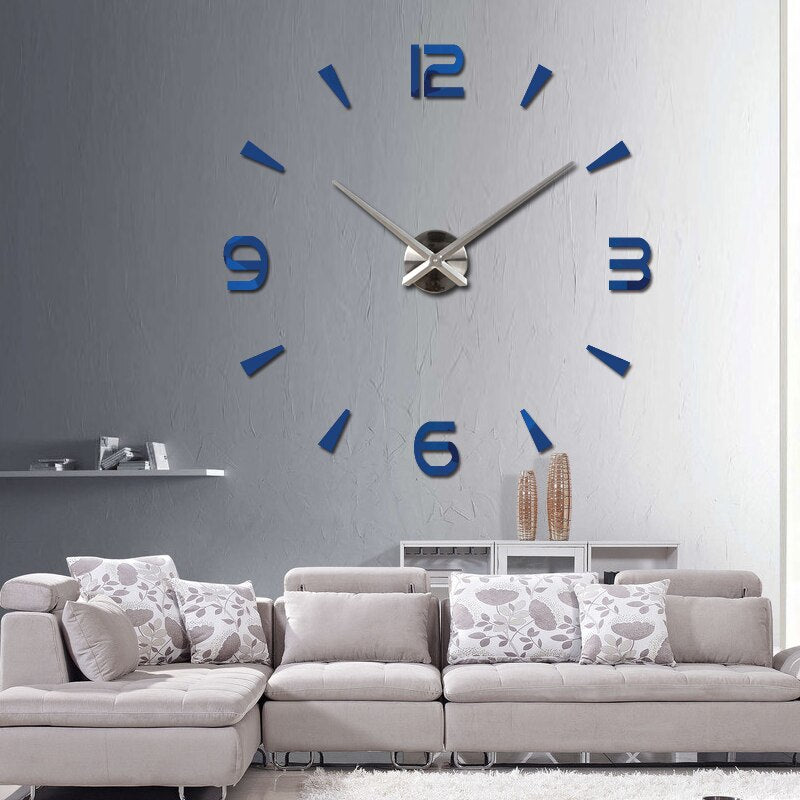 Reloj de Pared Grande Barato azul
