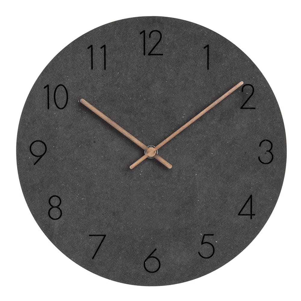 Relojes de Pared de Madera Modernos negro