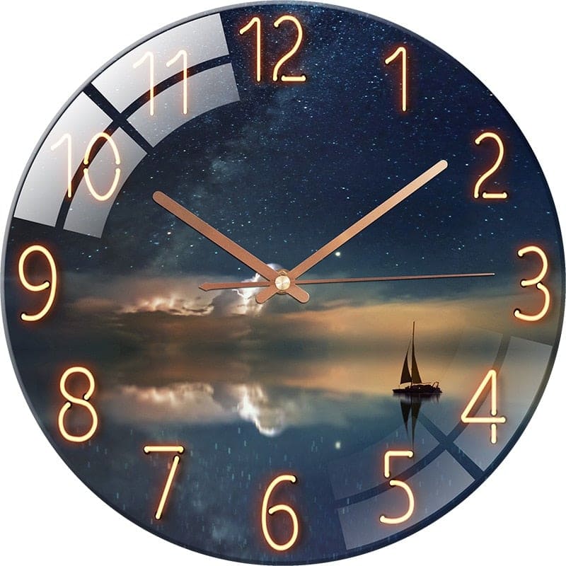 Relojes de Pared Decorativos Modernos noche