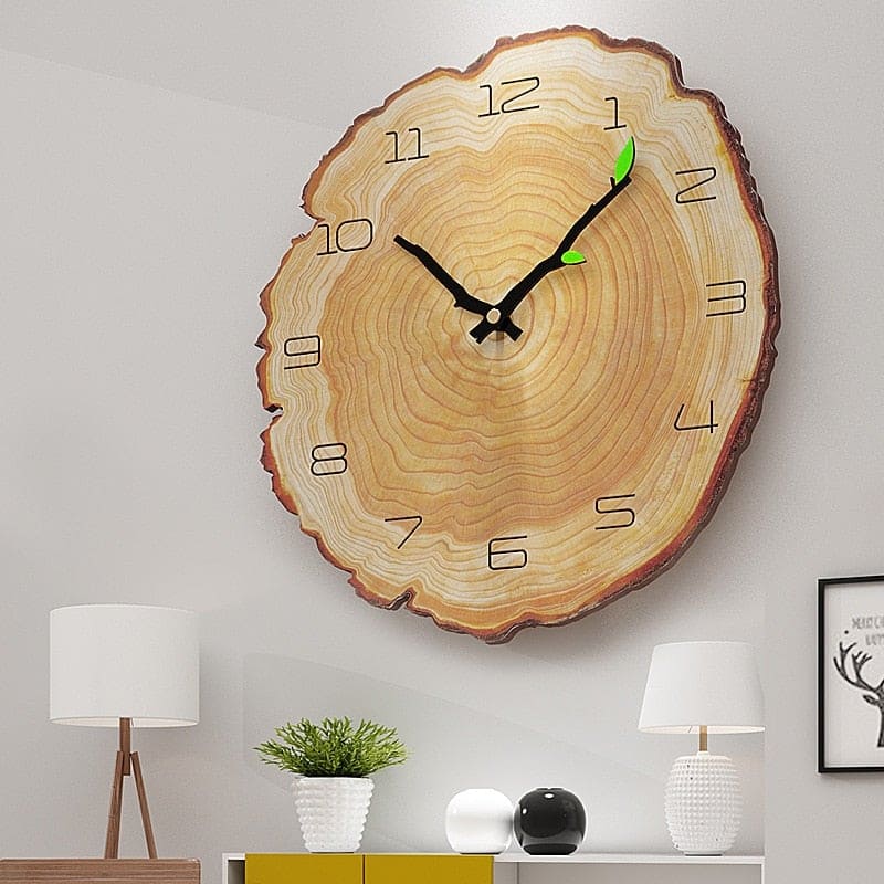 reloj de pared decorativo grande de madera