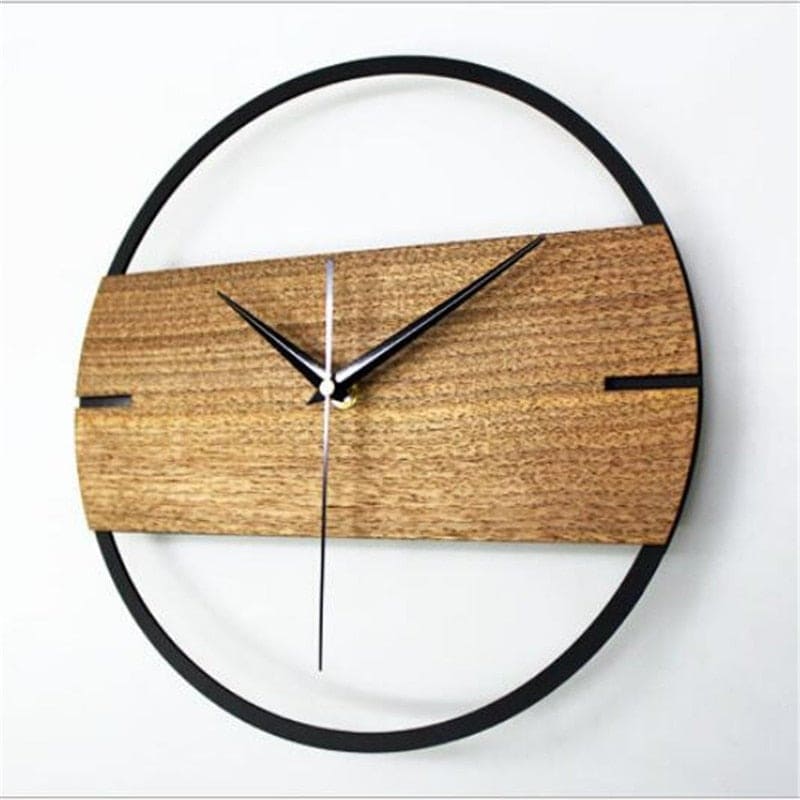 reloj de pared decorativo y moderno de madera