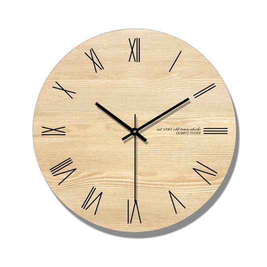 Reloj de Pared de Madera Minimalista