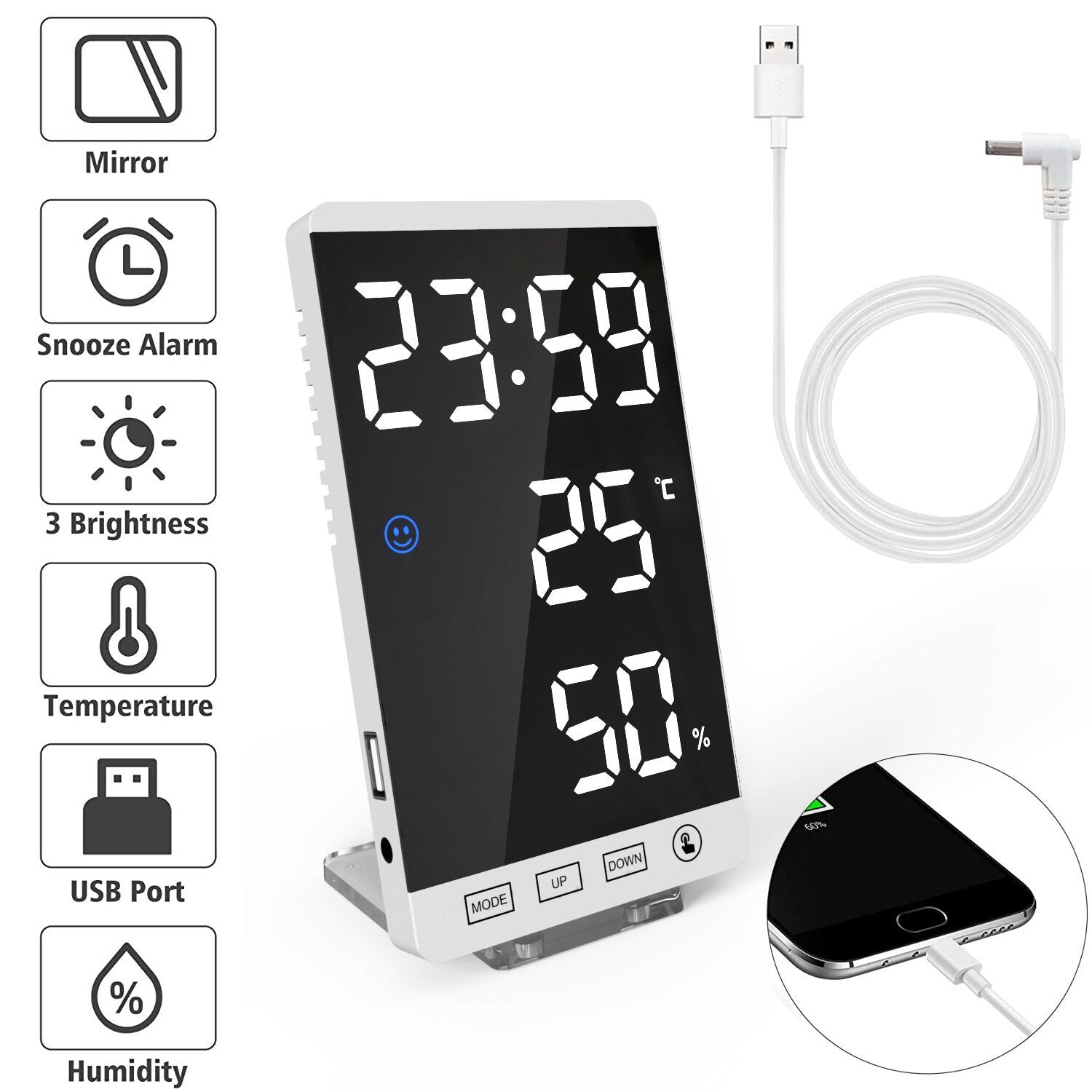 reloj de pared digital bogota detalles