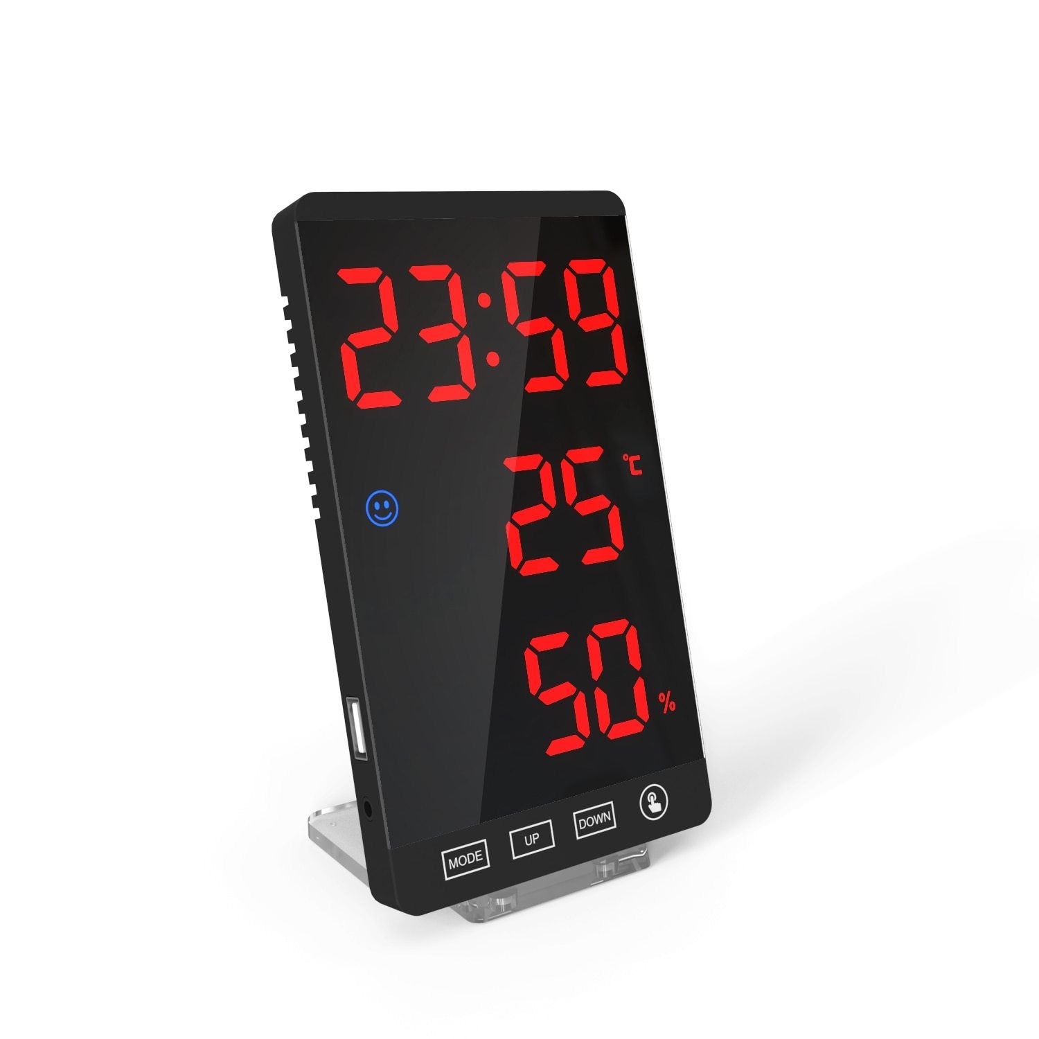 reloj de pared digital bogota rojo