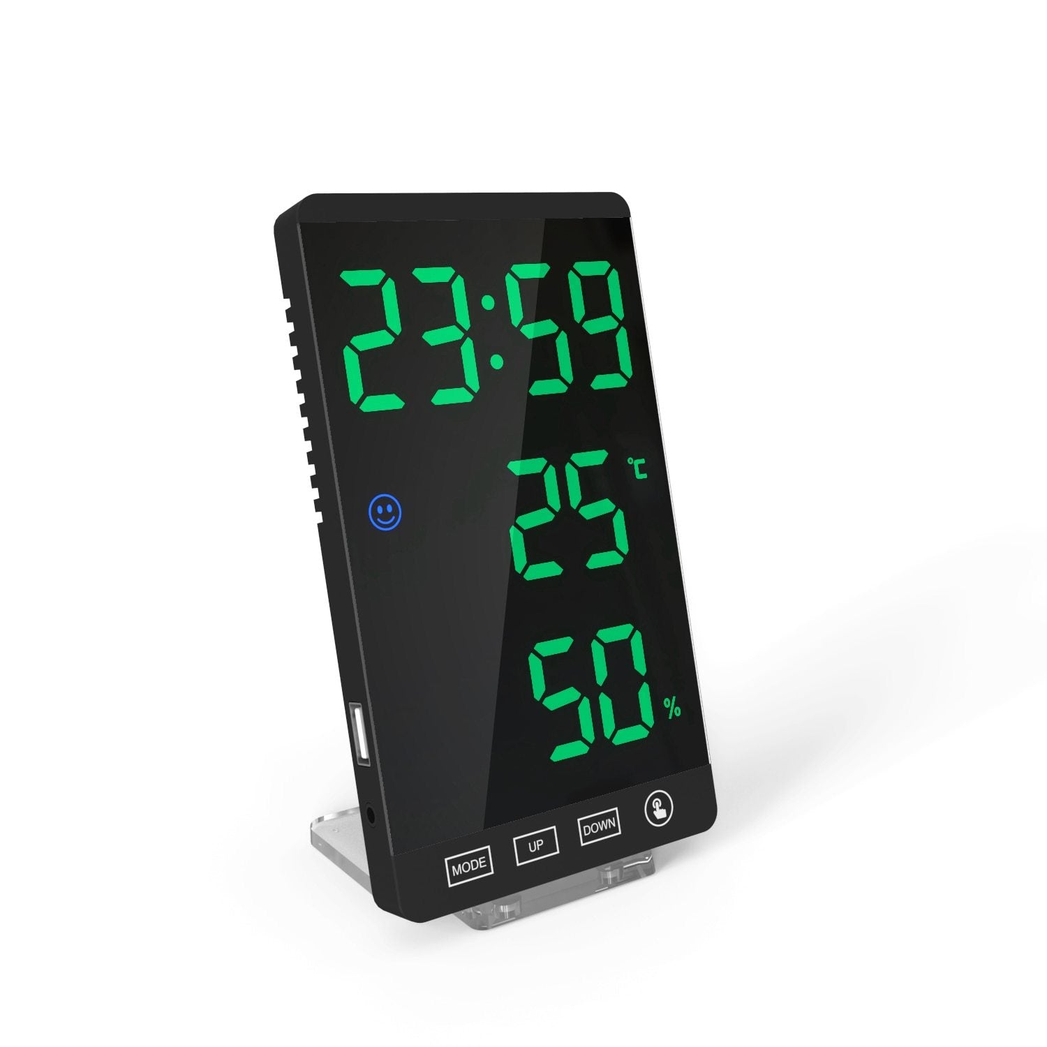 reloj de pared digital bogota verde