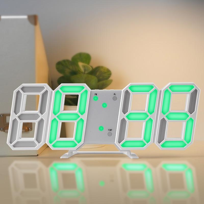 Reloj de Pared Digital Grande verde