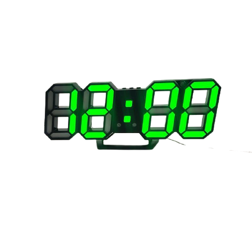 Reloj de Pared Digital Led verde