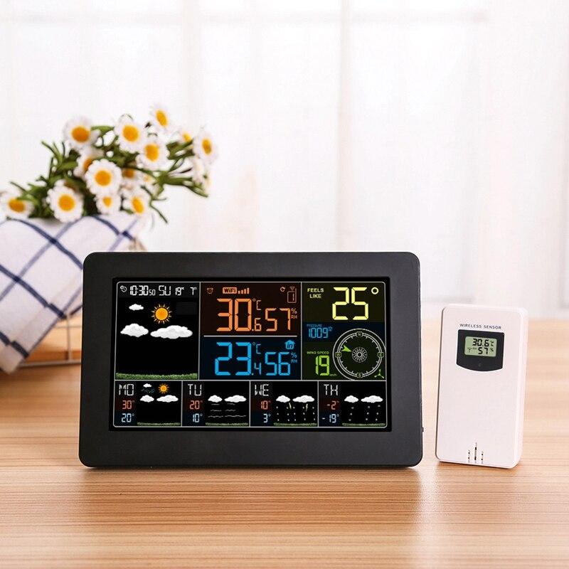 Reloj de Pared Digital con Cronómetro negro