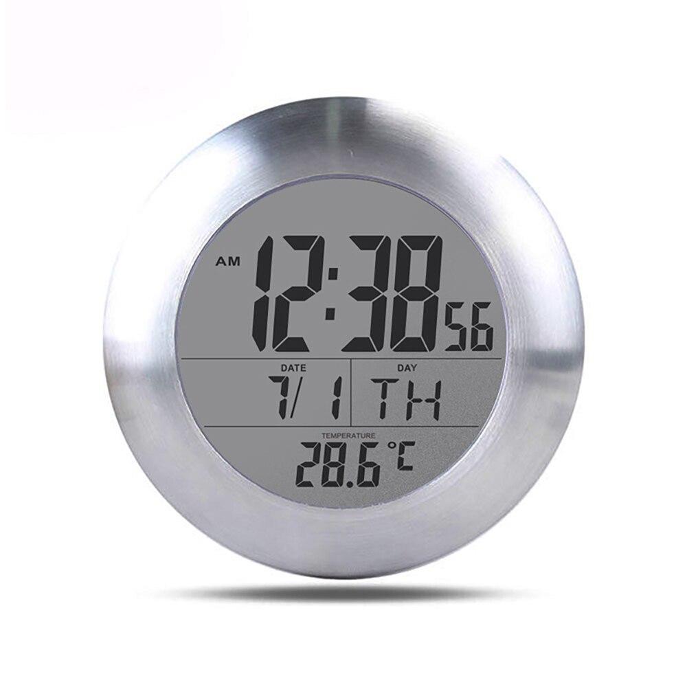Timemark M7 Reloj Pared+Termómetro Digital Gris