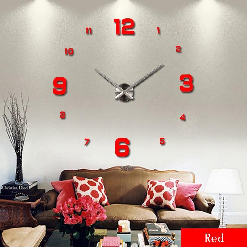 Relojes de Pared Grandes y Baratos rojo