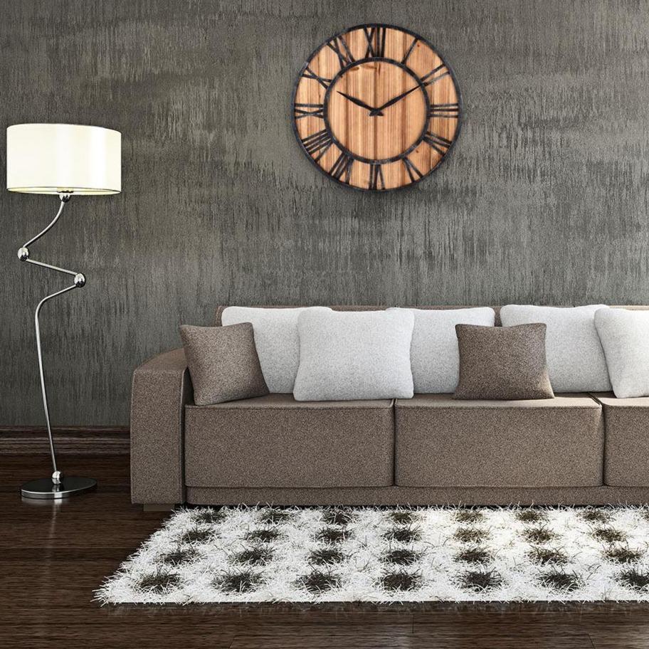 Reloj de Pared Grande para Comedor de madera