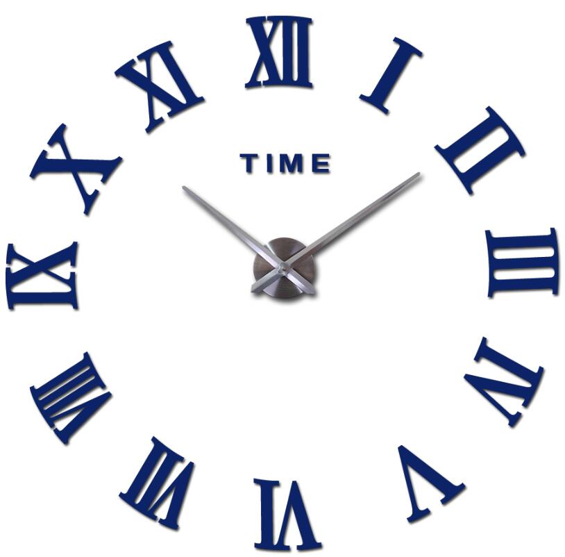 Reloj de Pared de Diseño Modernos Modelos Exclusivos azul oscuro