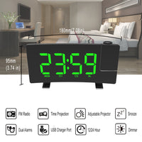 Thumbnail for Lámpara con reloj despertador verde