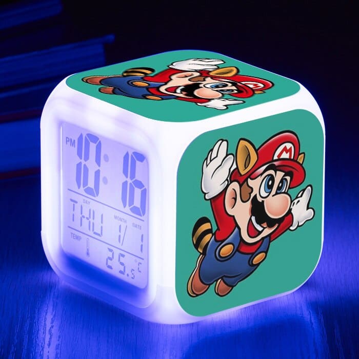 Despertador Mario Bros blanco